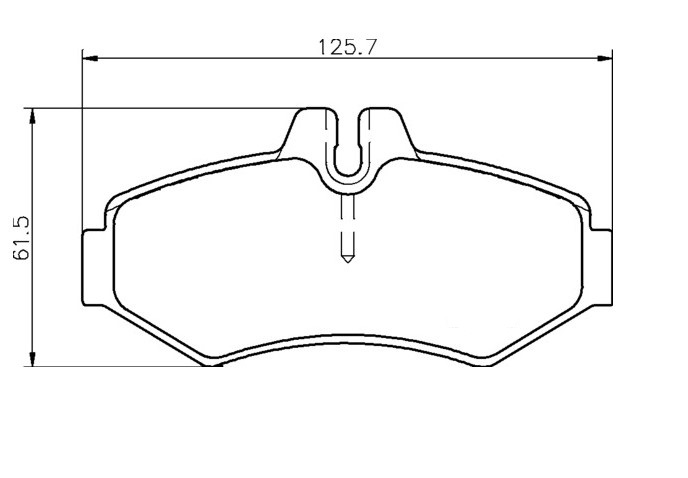 362 Pastilla de Freno Trasera 126.00mm