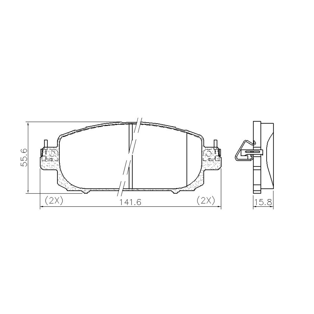 798 Pastilla Nissan Sentra Delantera  2022-