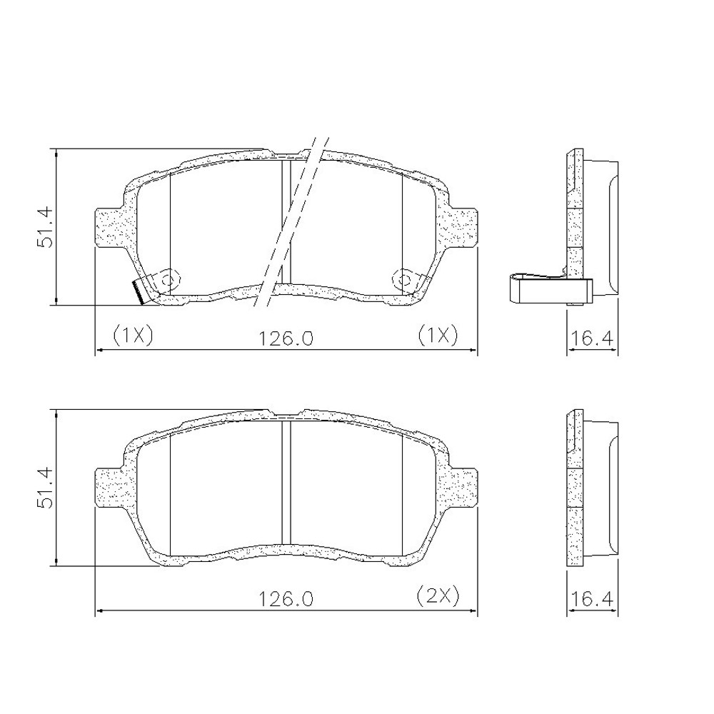 328 Pastilla de Freno Suzuki Swift Sport Ertiga